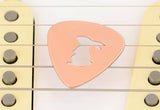 Bunny Guitar Pick for a Rock’n Rabbit in Copper