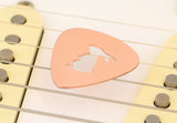 Bunny Guitar Pick for a Rock’n Rabbit in Copper
