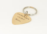Couldn’t Pick a better Nurse Guitar Pick Keychain in Bronze