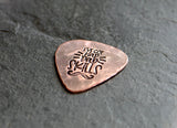 copper guitar pick for dad