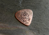 copper guitar pick for dad