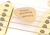 Happy Plucking Birthday Bronze Guitar Pick