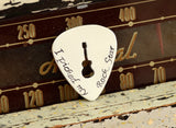 I picked my Rock Star Guitar Pick with Rocking Guitar Cut Out in Aluminum