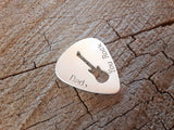 aluminum guitar pick for dad - playable