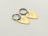 Couples Guitar Pick Personalized Keychain Set – He picked you – She picked you