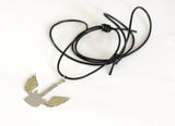 Sterling Silver Winged Guitar with Brass Wings