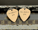Couples Guitar Pick Personalized Keychain Set – He picked you – She picked you