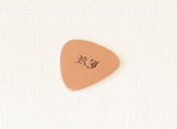 Old English Initials or Name Copper Guitar Pick