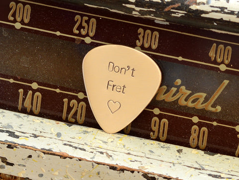 Don’t Fret Bronze Guitar Pick
