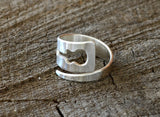Sterling Silver Guitar Wrap Ring for Musical Inspiration