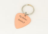 My nurse rocks copper guitar pick keychain