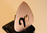 Copper Guitar Pick Handmade with Zodiac Sign
