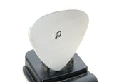 Aluminum Guitar Pick Handmade with Music Note