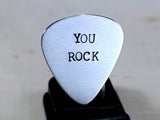 You rock aluminum guitar pick