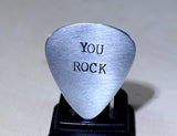 You rock aluminum guitar pick