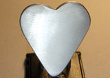 Guitar Pick Heart Handmade from Aluminum Customize Me