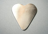 Guitar Pick Heart Handmade from Aluminum Customize Me