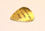 Couldn’t Pick a Better Friend Rustic Guitar Pick in Brass