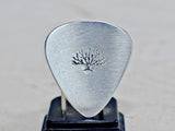 Sterling silver big tree guitar pick