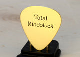 Total Mindpluck Brass Guitar Pick for the Completely Befuddled Guitarist