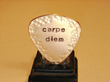 Carpe diem bronze guitar pick