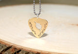 Custom cut out guitar pick pendants and necklaces