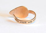 Bronze Thumb Pick with Music Note – Finger and Thumb Style Guitar Pick