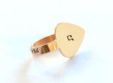 Bronze Thumb Pick with Music Note – Finger and Thumb Style Guitar Pick