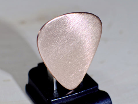 Guitar Pick Handmade from Copper and Ready for Your Personal Touches