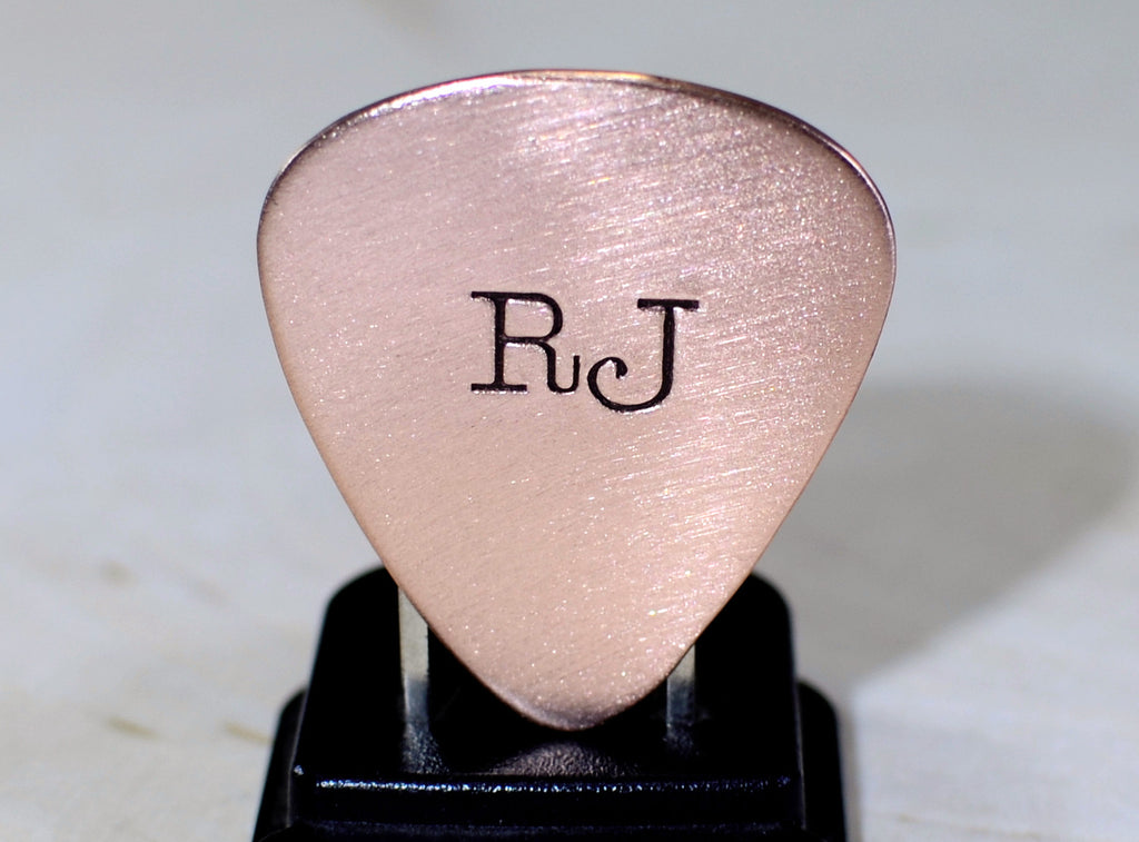 Personalized Copper Guitar Pick with your Initials Nici's Picks