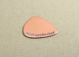 Copper motherplucker handmade guitar pick
