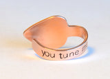 Copper Thumb Pick with You Tune Me On – Thumb and Finger Guitar Picks