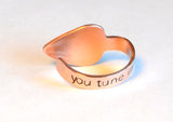 Copper Thumb Pick with You Tune Me On – Thumb and Finger Guitar Picks