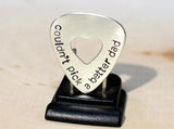 Couldnt pick a better dad sterling silver guitar pick