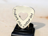 Couldnt pick a better dad sterling silver guitar pick