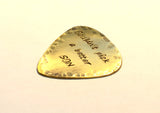 Couldn’t Pick a Better Son Rustic Brass Guitar Pick with a Youthful Flair