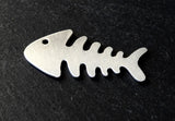 Guitar Pick Fish Bone Handmade from Aluminum