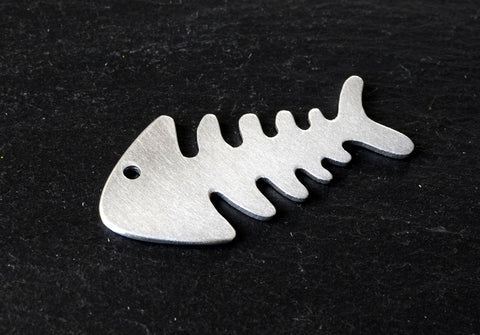 Guitar Pick Fish Bone Handmade from Aluminum – Nici's Picks