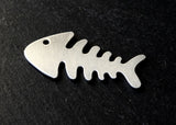 Guitar Pick Fish Bone Handmade from Aluminum