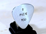 Guitar Pick I Pick You Handmade from Aluminum