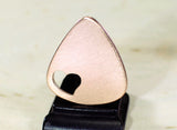Love Guitar Pick in Copper with Heart Cut Out