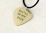 Sterling Silver Guitar Pick Necklace for your Hot Pick