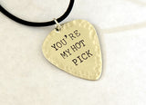 Sterling Silver Guitar Pick Necklace for your Hot Pick