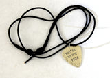 Sterling Silver Guitar Pick Necklace for your Hot Pick