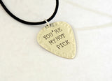 Sterling Silver Guitar Pick Necklace for your Hot Pick