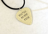 Sterling Silver Guitar Pick Necklace for your Hot Pick