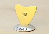 Brass Shark Fin Guitar Pick for the Serious Guitarist