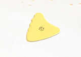 Brass Shark Fin Guitar Pick for the Serious Guitarist