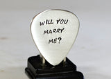 Will you marry me? - Guitar Pick Wedding Proposal