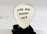 Will you marry me? - Guitar Pick Wedding Proposal